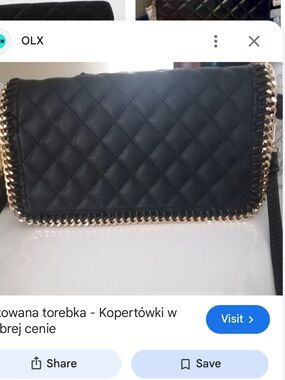 Urban Expression new Quilted Black Crossbody Bag with Gold Chain
